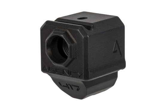 The Agency Arms 417 Gen 4 Glock compensator single port design is extremely compact without sacrificing effectiveness
